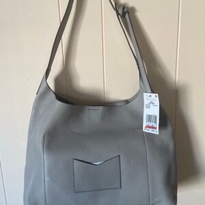Michael Kors Pebbled Leather Shoulder Bag in Gray